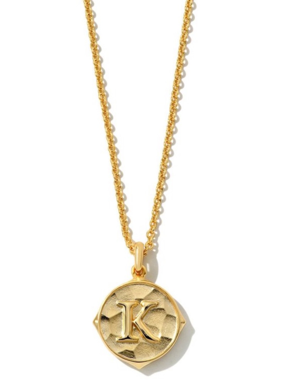 Kendra Scott reversible pendant / initial necklace